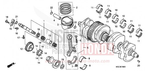 VILEBREQUIN/PISTON CB1100AD de 2013